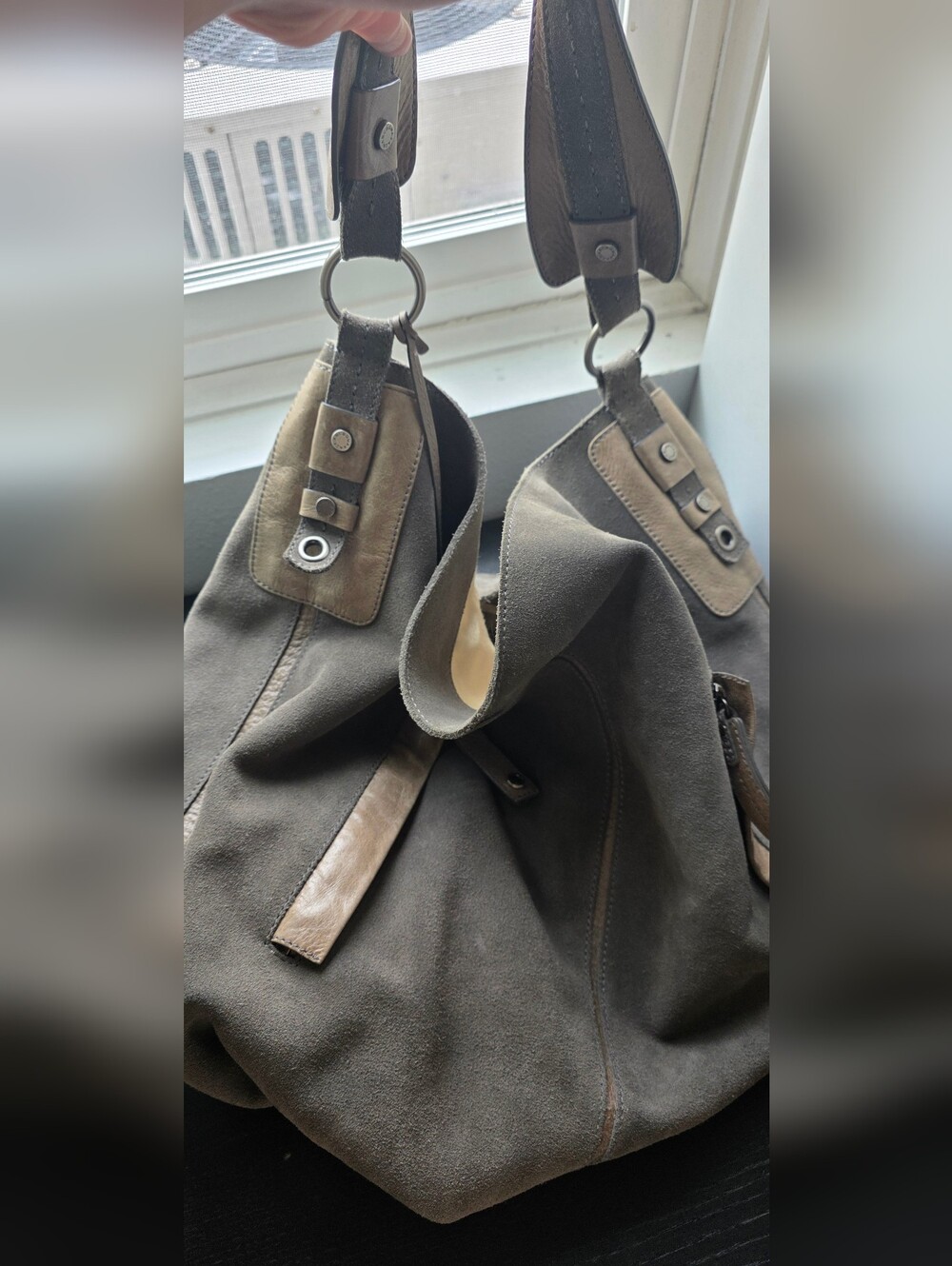 BCBGMAXAZRIA Real Suede Hobo Bag - Picture 11 of 14